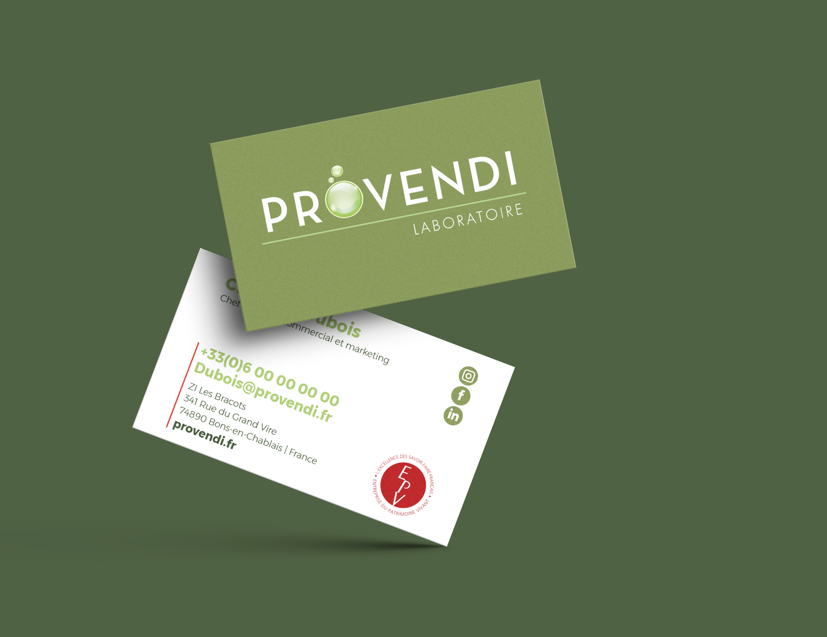 Carte de visite Provendi